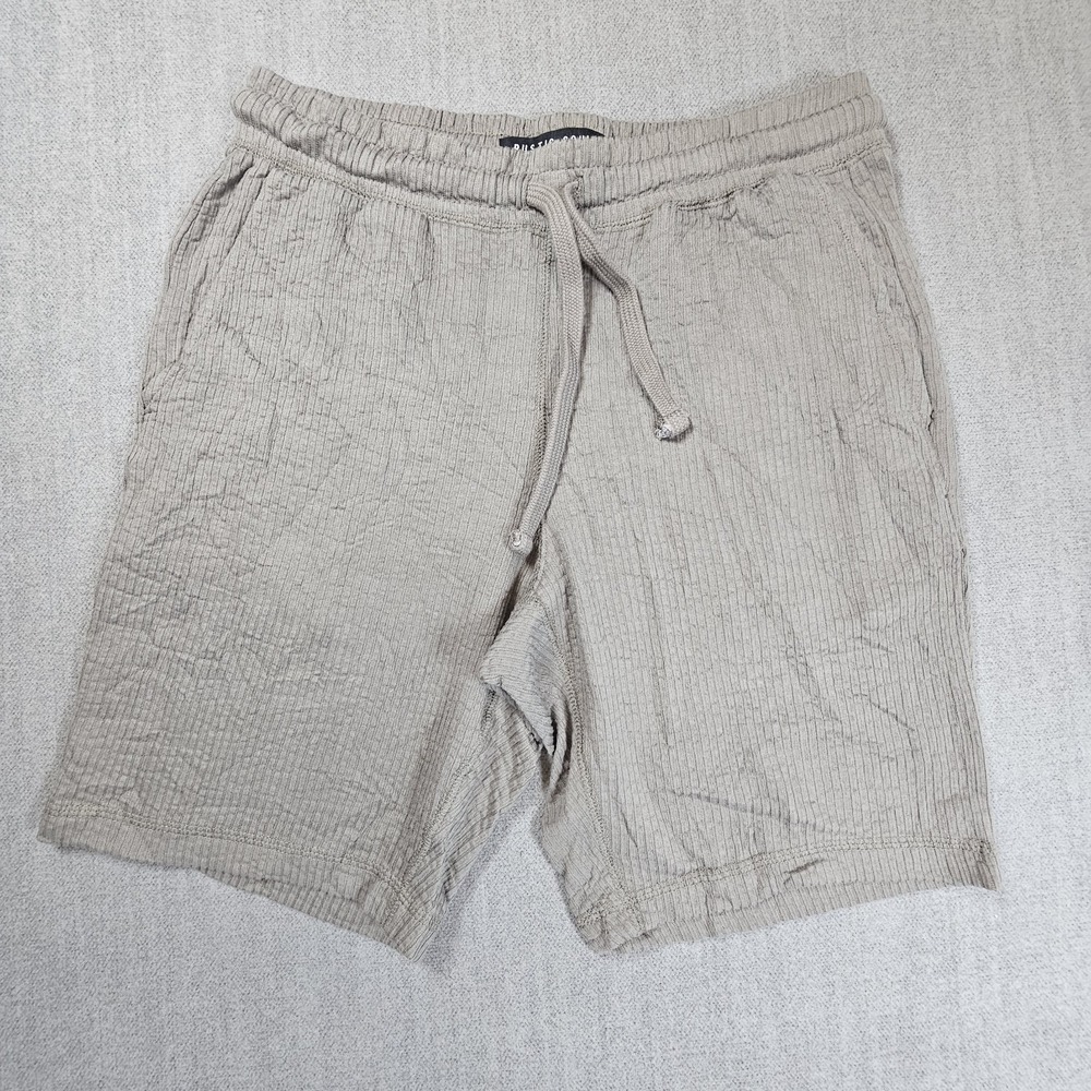 Rustics Souls Designed In Nyc Brown Shorts Men's Drawstring Soft Size Small